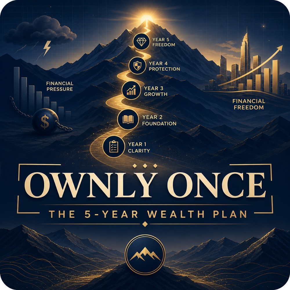 OWNLY ONCE: The 5-Year Wealth Plan promotional artwork